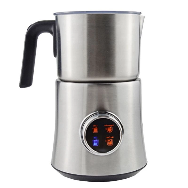 A56T-Milk Frother Electric Detachable Design, Automatic Warm/Cold Foam Maker, Large Capacity Hot Chocolate Machine US Plug