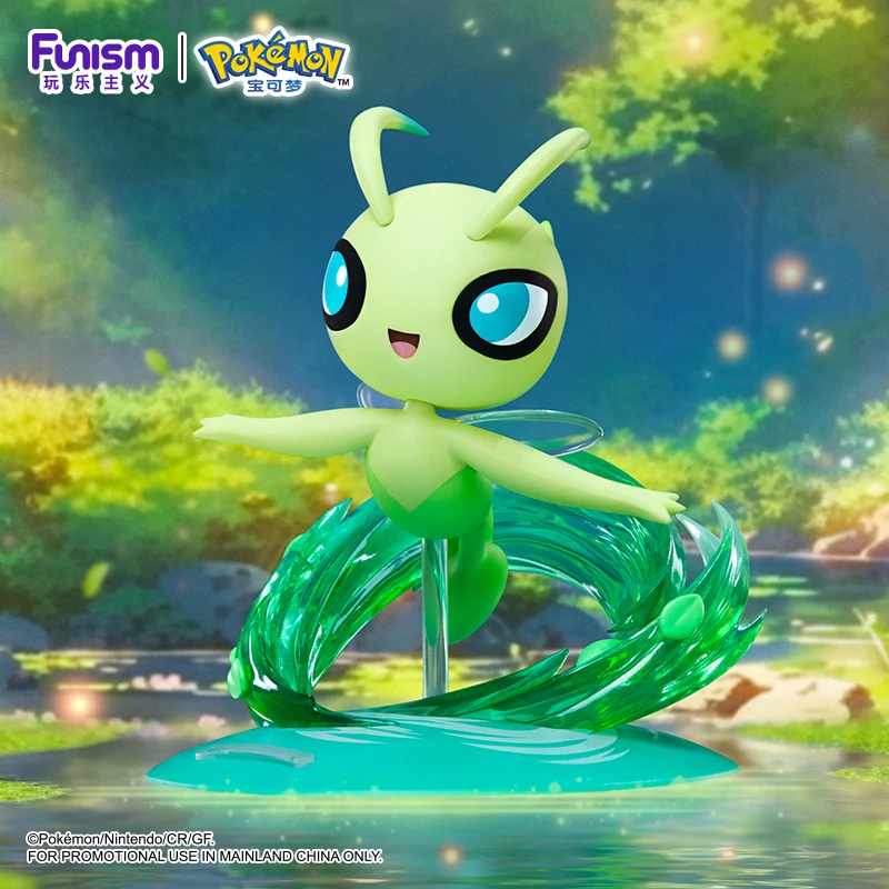 Pokemon Anime Jirachi Celebi oryginalny Funism oryginalne figurki zbieraj ozdoby modelowe zabawki dla dzieci prezenty urodzinowe