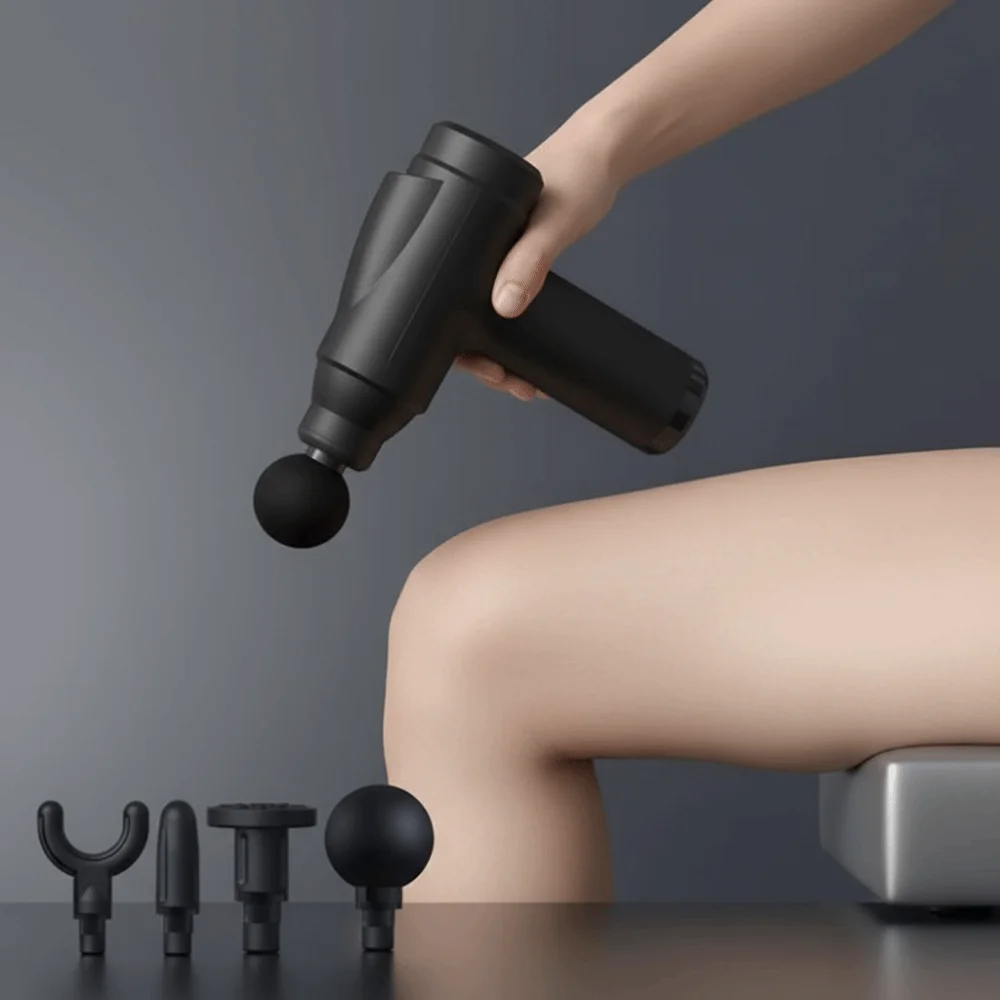 

32-режимный массажер для фасции, ЖК-дисплей, релаксация тела, массажер для мышц, зарядка через USB, шумоподавление