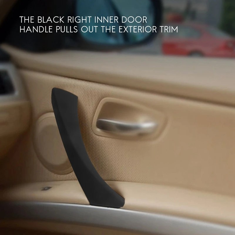 Right Side Inner Door Panel Handle Pull Outer Trim Cover For BMW 3-Series E90 E91 E92 E93