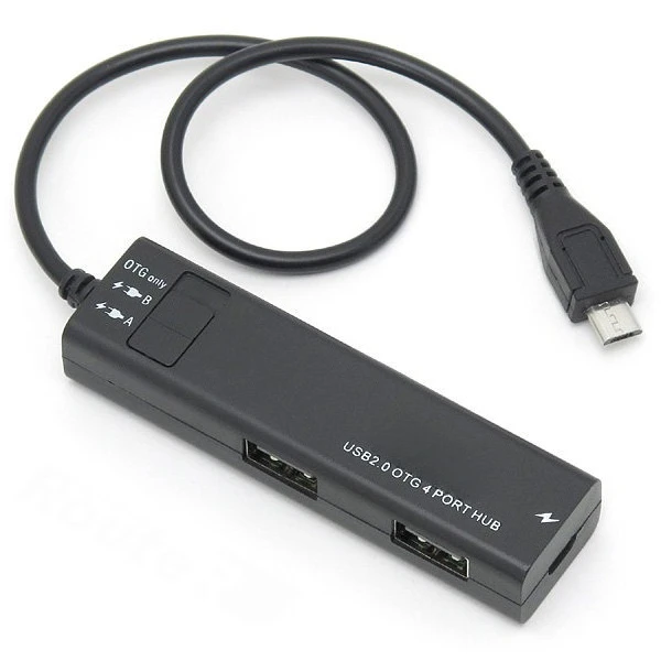Mini simultaneous charging OTG reading USB drive peripheral dual-handle expansion