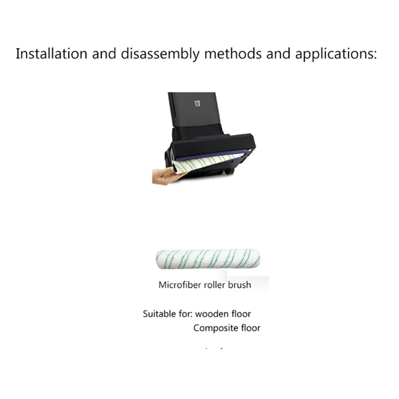 

A85I-Floor Scrubber Roller Brush For KARCHER BR30/4C Absorbent Scraper Oil Resistant Straight Squeegee Absorbent Strip