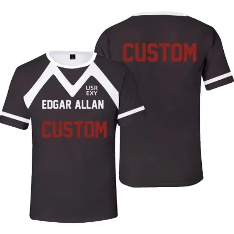 عبر الحدود الكرة الطائرة الشباب دعوى ثلاثية الأبعاد الطباعة الرقمية الملونة الصيف الرجال والنساء قصيرة الأكمام تي شيرت ملابس الأطفال