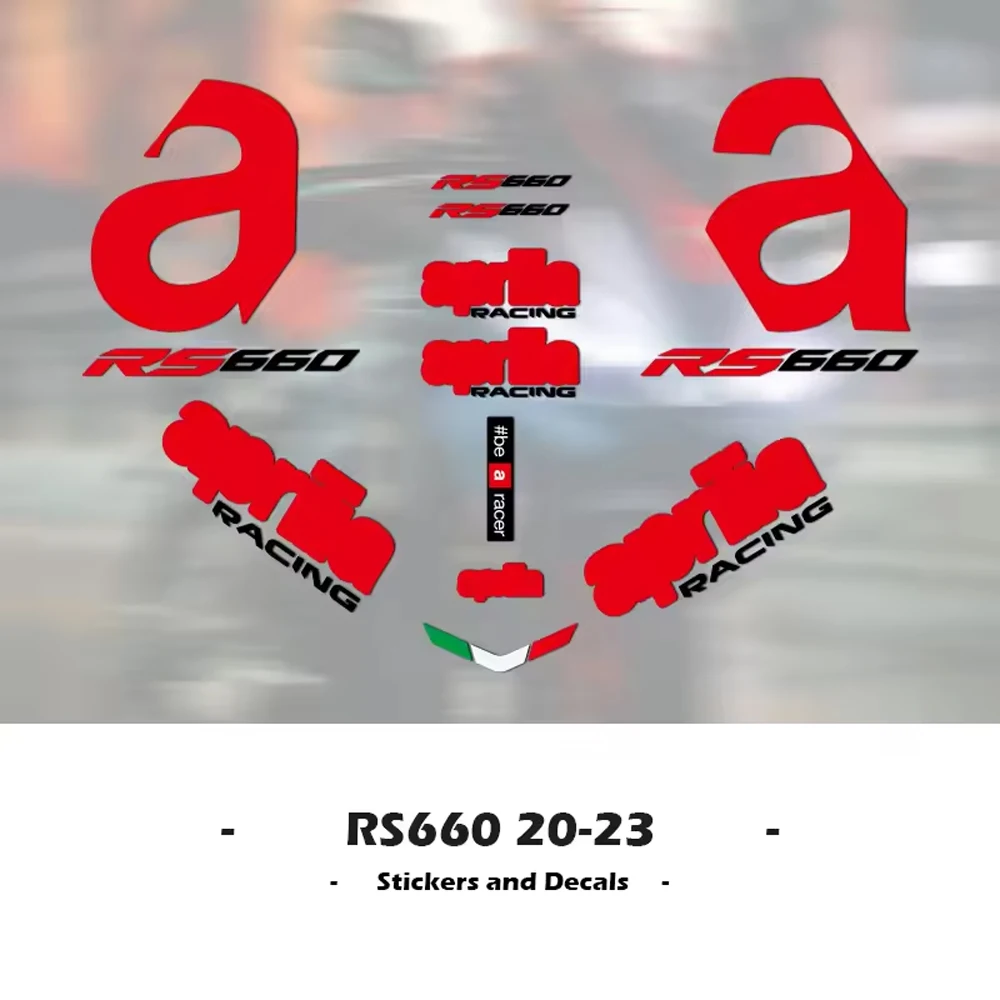 For Aprilia RS660 RS 660 2020-2023 Motorcycle Accessories Fairing Sticker Full Vehicle Waterproof Reflective Stickers Kit