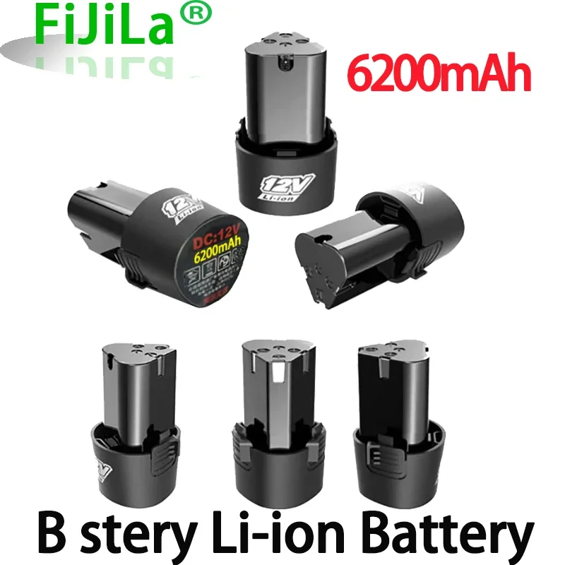 100% neue 12V 6200mAh Lithium-Battery18650 Li-Ion Batterie Power Werkzeuge zubehör Für Akkuschrauber Bohrmaschine Akku