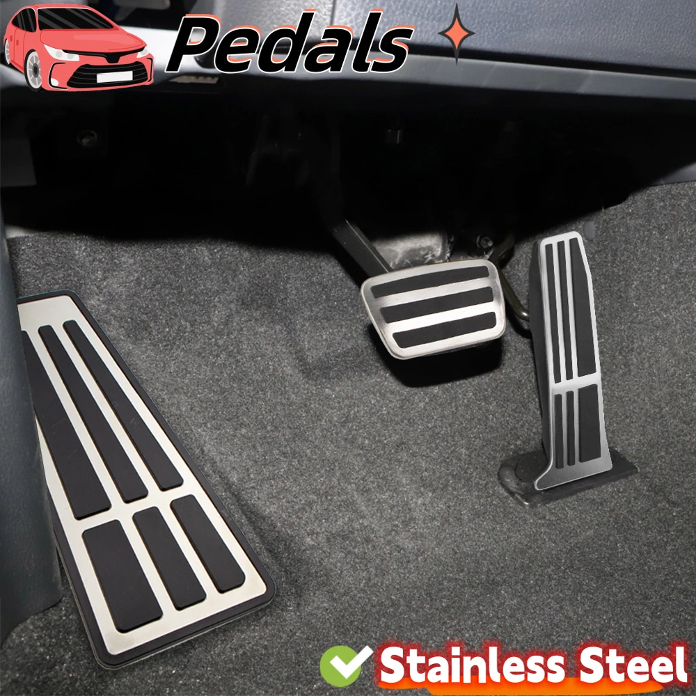 LHD Car Pedals for Toyota RAV4 XA50 Camry XV70 Avalon 2018 +For Lexus ES GS LS Foot Fuel Brake Pedal Cover Accessories