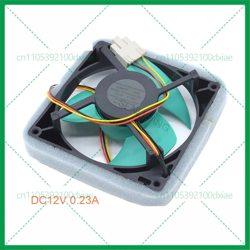 

New 4715JL-04W-S29 5G06A72 GFC Cooling Fan DC 12V 0.23A 125x125mm 3-Lines Cooler For NMB