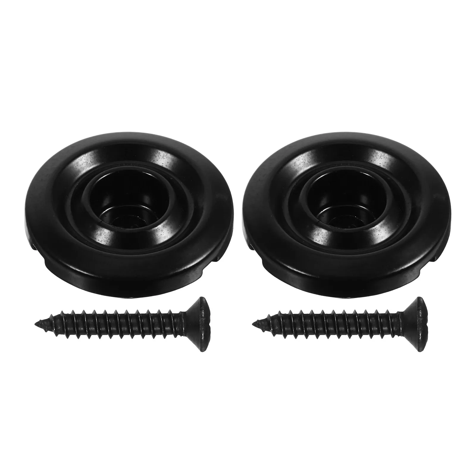 2Pcs Bass String Retainer Black Metal String Trees Locking Nut Stabilizer Bass Parts Accessories Strings Trees Replacement Part