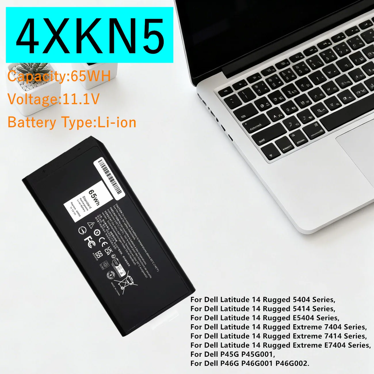 X8VWF DKNKD 4XKN5 Laptop Battery For Dell Latitude 14 Rugged 5404 5414 E5404 Extreme 7404 7414 E7404 Series P45G P46G