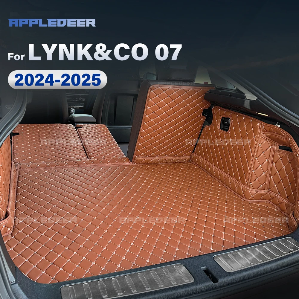 

Автоматический коврик в багажник с полным покрытием для LYNK & CO 07 2024 2025, автомобильный антигрязный коврик, защитный коврик, грузовая подкладка, аксессуары для интерьера