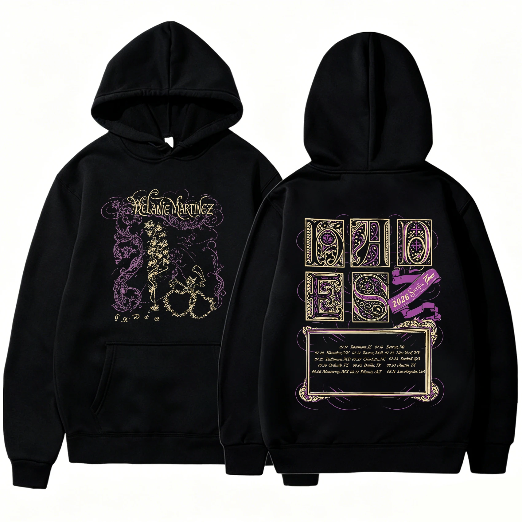 2026 Melanie Martinez Hades The Sacrifice Tour Hoodie Lässiger Loser Langarm Y2K Streetwear Hoodie Pullover Top – Detail 3