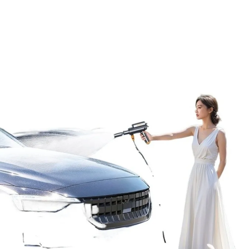 High Pressure Water Spray Nozzle, Adjustable Garden Hose Spray Gun for Car Washing, Patio & Ground Cleaning