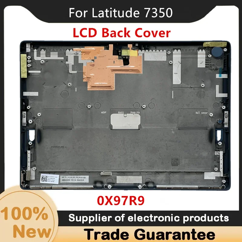 Cubierta trasera LCD para Latitude 7350, desmontable, 0XVW95/0X97R9, azul río, nuevo