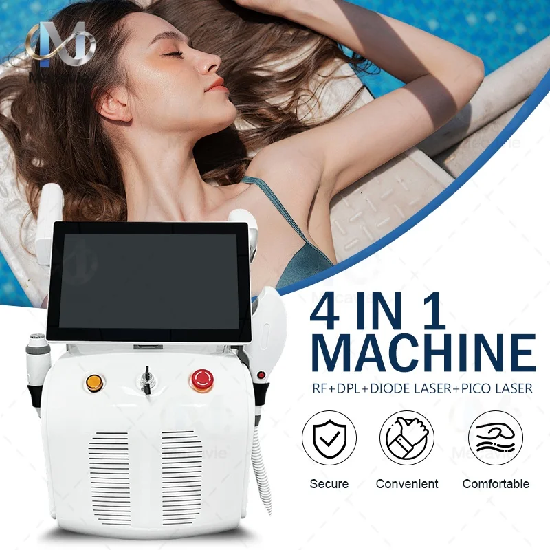 

НОВИНКА 2026: Лазерный аппарат для удаления волос 4-в-1 Soprano Titanium Ice с новейшей технологией FAC, 4 длины волны (755/808/940/1064 нм), ND:YAG+RF+IPL, безболезненный