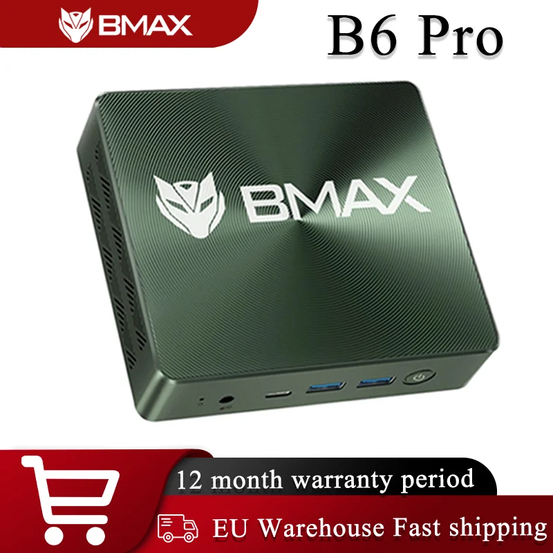 BMAX B6Pro MINI PC Intel® Core™ i5 16GB 512GB SSD Windows 11 2.4GHz/5GHz Dual Band Wi-Fi Type-C/HDMI computer