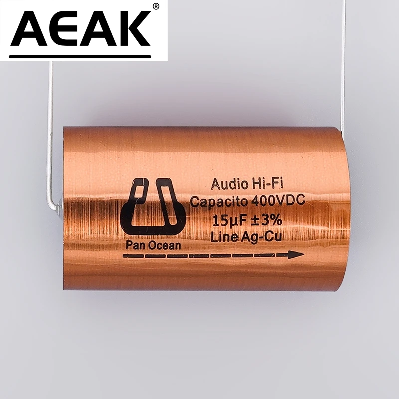 무료 배송 2 개/몫 Tianji MKP 시리즈 금속화 폴리 프로필렌 극성 오디오 Hi-Fi 커패시터 라인 Ag-Cu ±3%