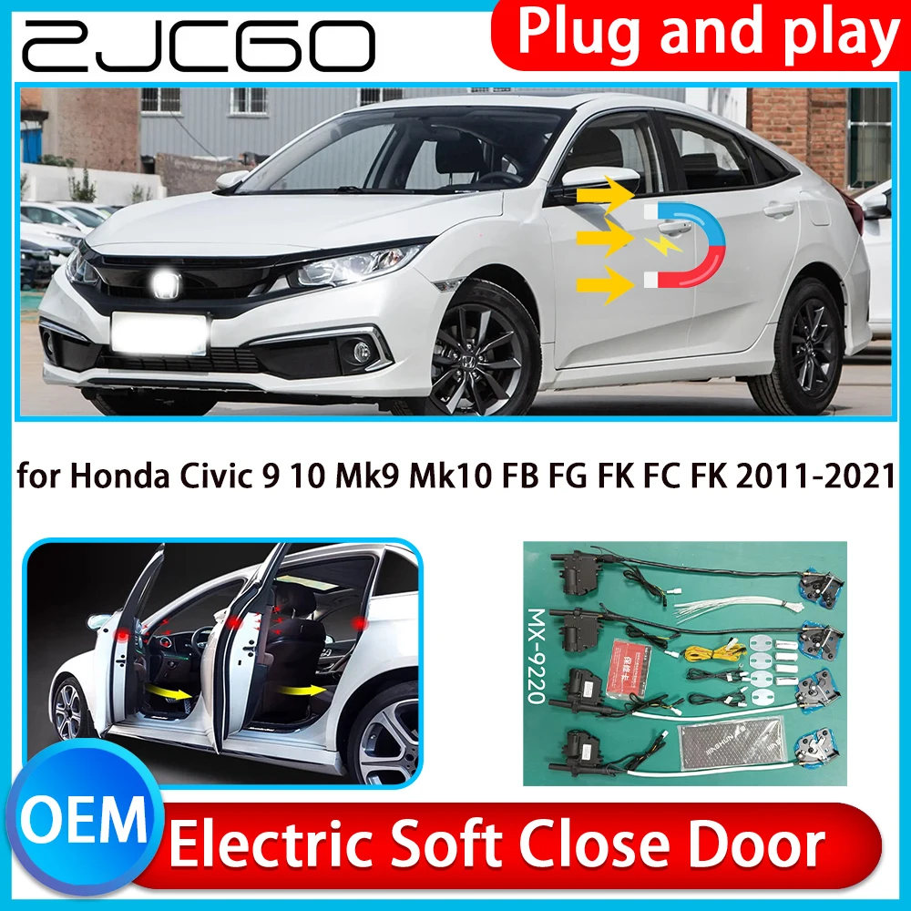 

for Honda Civic 9 10 Mk9 Mk10 FB FG FK FC FK Auto Pull Car Soft Close Kit Door Power Latch Electric Door Catch Soft Closing