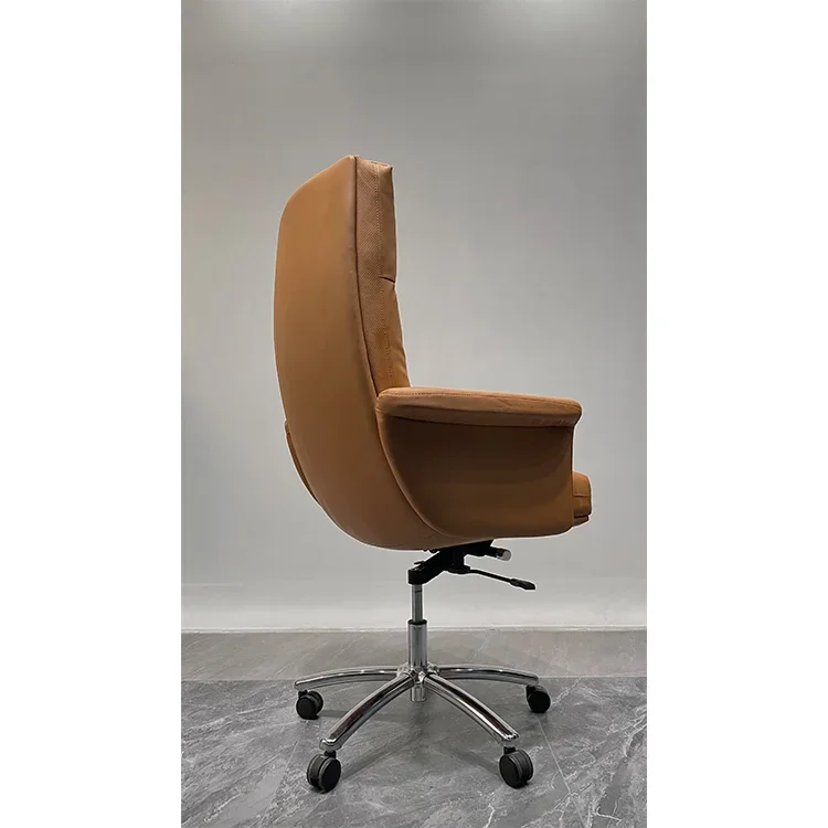 Factory Design High Back Swivel Adjustable Boss PU Chairs  Executive Ergonomic Leather Chairs