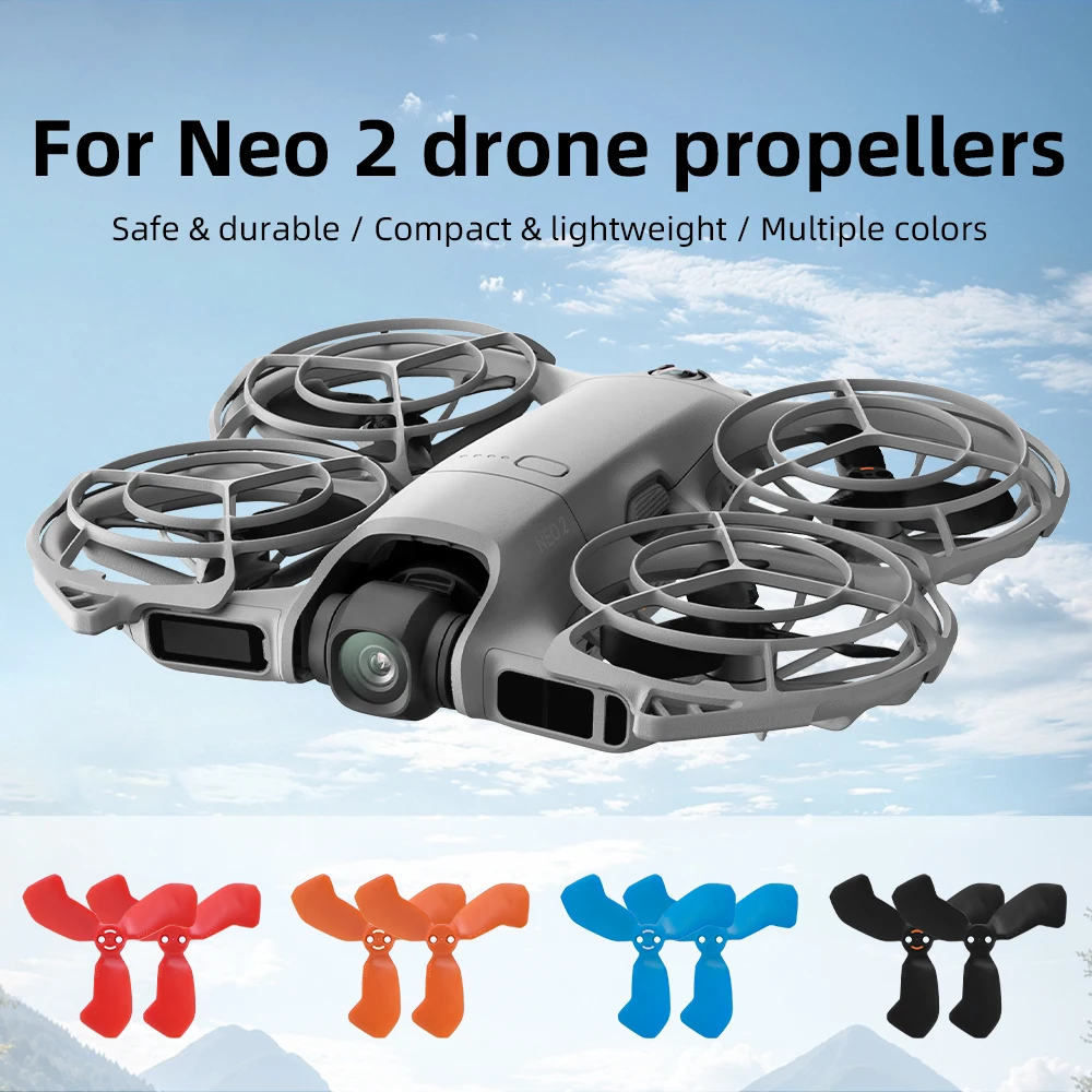 Para dji neo 2 hélices coloridas de liberação rápida de cinco lâminas lâmina de remo de baixo ruído para dji neo 2 acessórios de drone