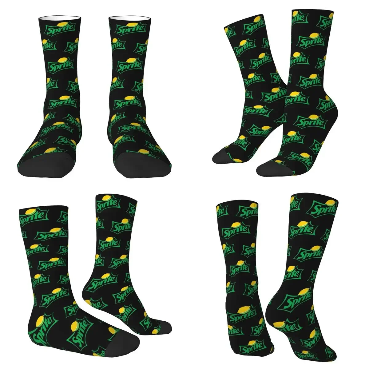 

Sprite Original Logo Socks Harajuku Super Soft Stockings All Season Long Socks for Man Woman Valentine's Day Gifts