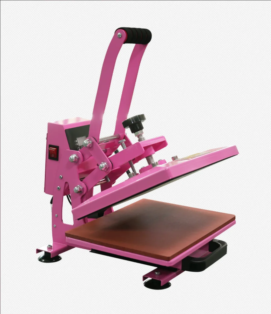 

Bright pink color Slide Out Heat Press 9 x11.8 inch High Quality DIY small Heat Press machine DTF PrinterHeat Transfer