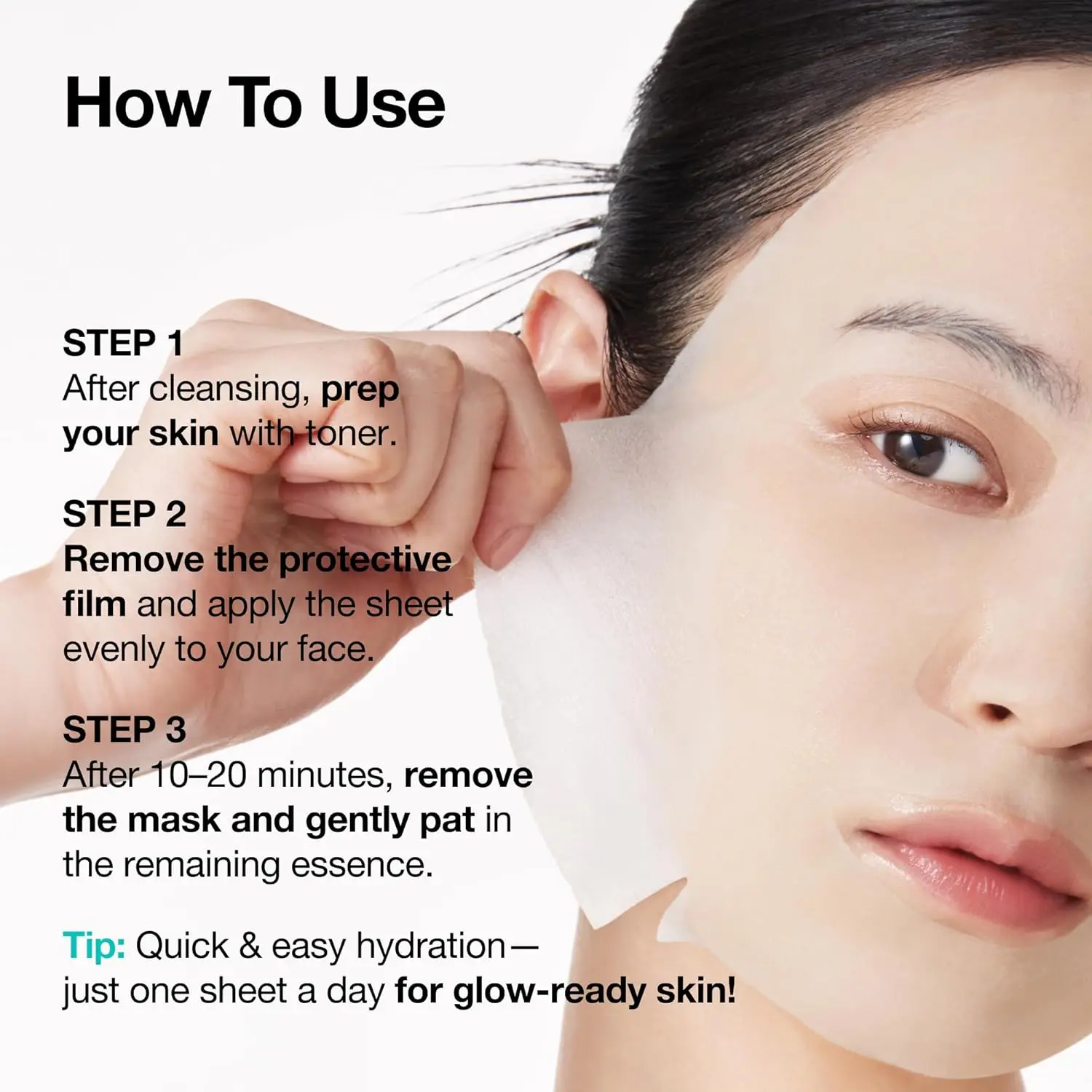 Hyaluronic Acid Facial Mask Pores Moisturizing Oil-Control Anti-Aging Whitening Face Care Tube Mask Self Care For Glass Skin