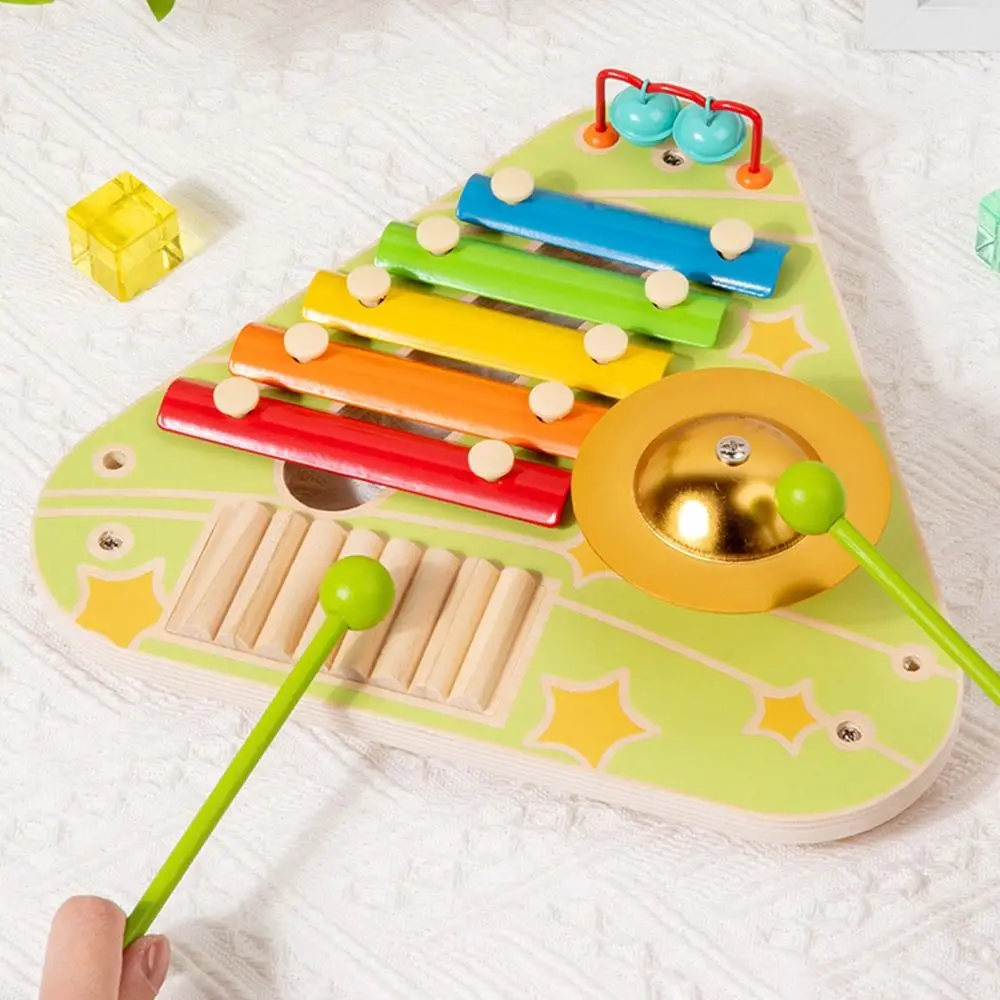 4 in 1 ハンド打楽器サウンドインタラクティブ 5 スケール木琴ポータブル音楽学習子供の楽器のおもちゃ