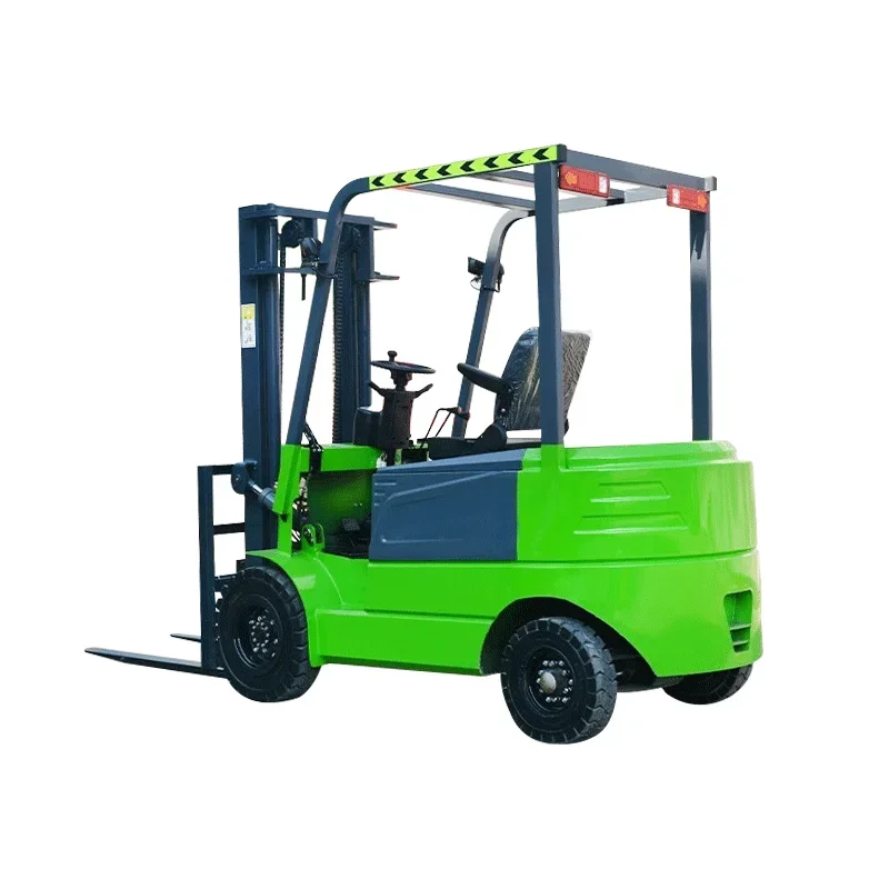 New Condition Electric Forklift 2 Tons Four-Wheel Car Lift Stacker Small Hydraulic Loading Unloading Truck Storage Warehouse