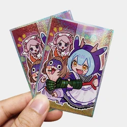 50PCS Yugioh Holographic Card Sleeves Yu-Gi-Oh! Ash Blossom & Joyous Spring Laundry Dragonmaid OCG Trading Cards Protector Case