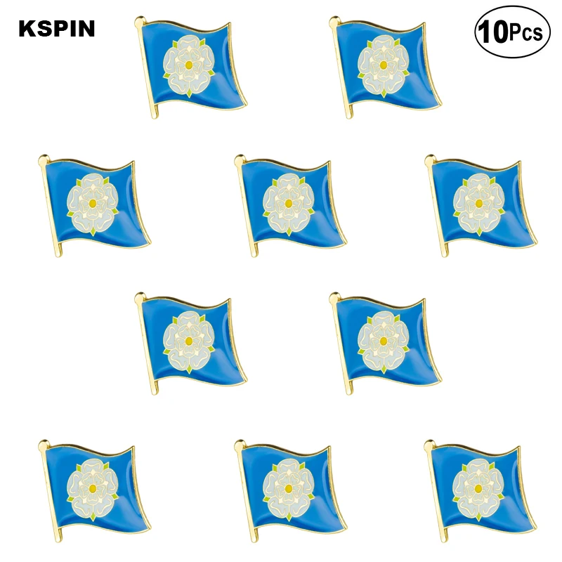 

YORKSHIRE Lapel Pin Flag badge Brooch Pins Badges 10Pcs a Lot