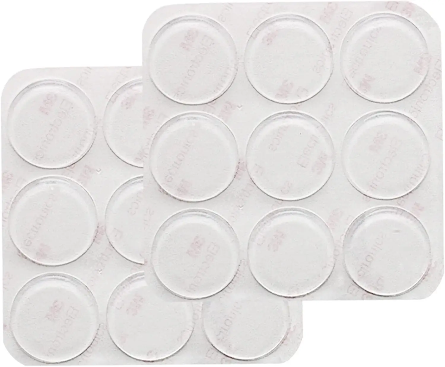 

18pcs Silicone Adhesive Furniture Bumpers for Glass Table, Door, Cabinet Drawers - Keep in Place & Noise Dampening