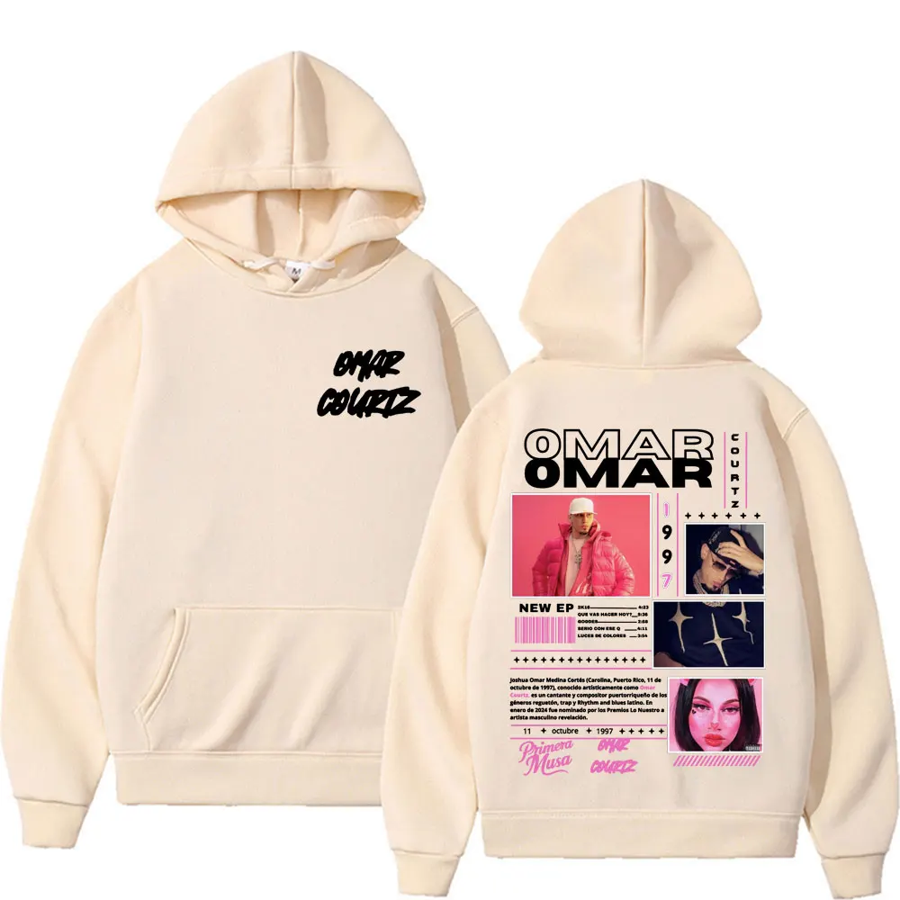 Rapper Omar Courtz Primera Musa Album Tour Hoodie Pullover Men Women's Hip Hop Fashion Aesthetic Casual Fleece Sweatshirt Hooded