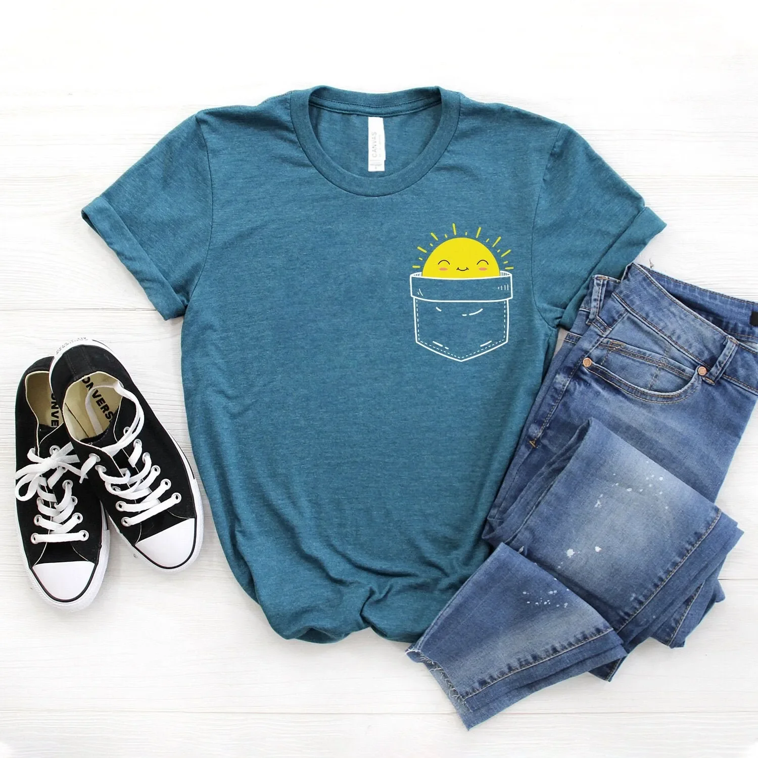 Pocket Full Of Sunshine T Shirt In My Summer Concert Softstyle