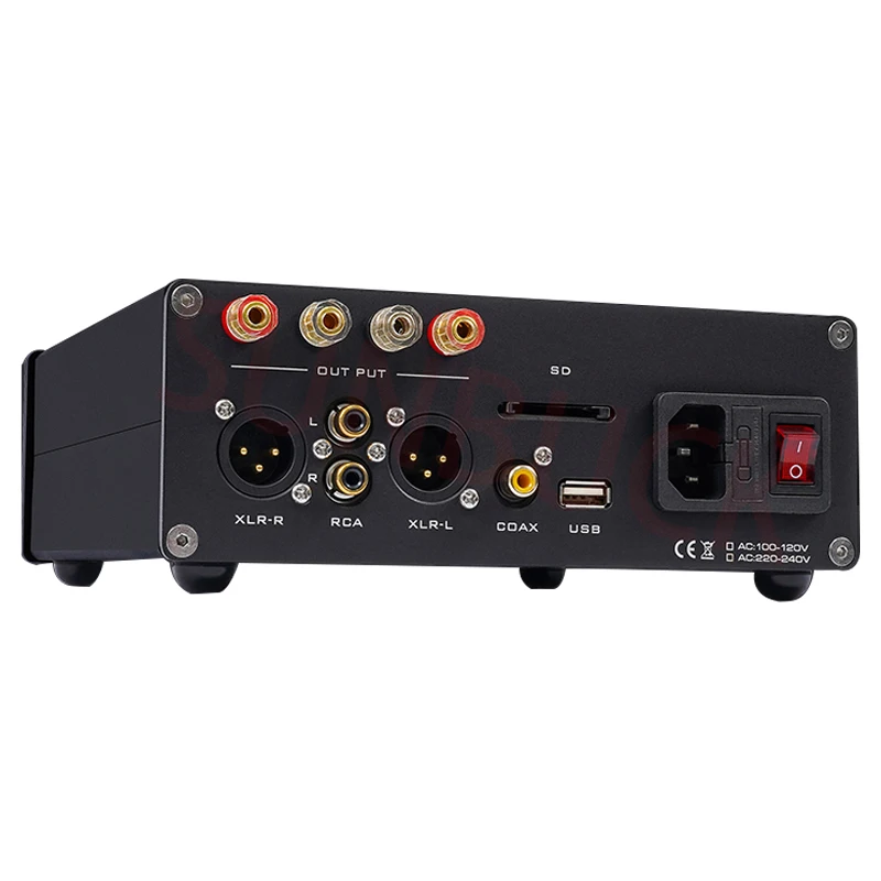 SUNBUCK XLR сбалансированный усилитель мощности домашний усилитель цифровой браслет без потерь плеер USB-диск ES9038 жесткое декодирование аудио