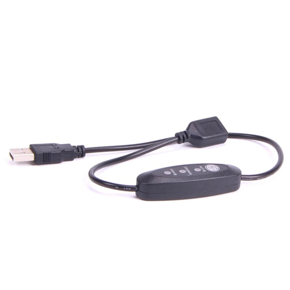 USB 5 В-12 В регулятор температуры нагреватель термостат 3-скоростной регулируемый 24 Вт