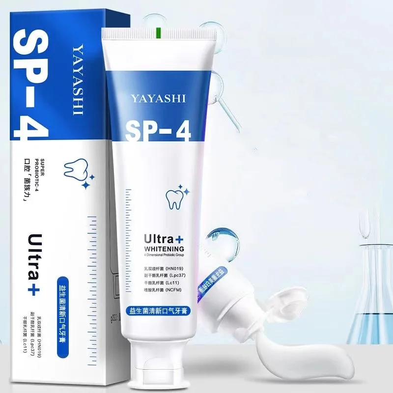 120g Probiotic Toothpaste Sp-4 Whitening Tooth Remove Plaque Stains Teeth Whitener Oral Hygiene Clean Fresh Breath Dental Tools