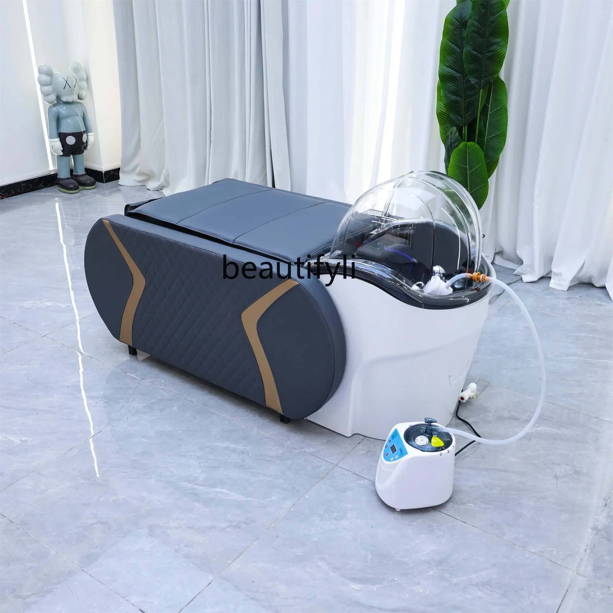 Multifunctional Automatic Intelligent Electric Head Therapy Bed Shampoo Chair Beauty Salon Massage Shampoo Bed Shampoo Chair