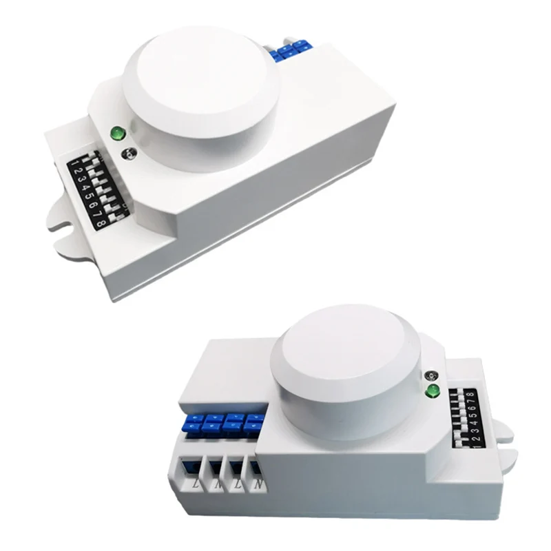 360 Degree Microwave Sensor Light Switch 110V/AC to 240V/AC Induction Motion Sensor Vibration Sensor for Home Automation