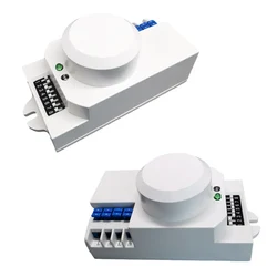 360 Degree Microwave Sensor Light Switch 110V/AC to 240V/AC Induction Motion Sensor Vibration Sensor for Home Automation