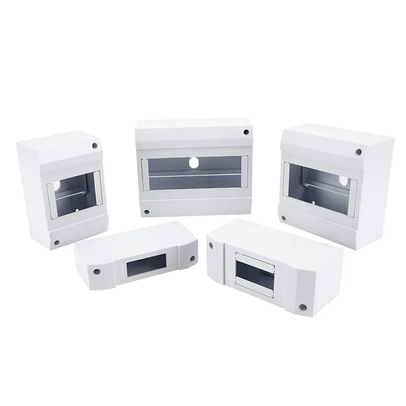 ABS Schaltergehäuse Oberflächenmodule Box 1-8P Leistungsschalter Verteilung MCB Elektrokasten Leistungsschalter Schutz Kunststoffbox