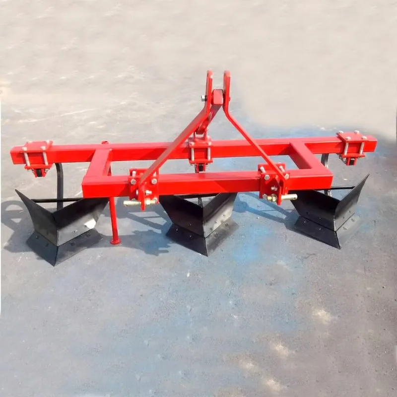 High Quality Farm Tools Furrower, Ridging Plough Tractor Mounted Bed Ridger Machine Use for Potato Ridging view 2