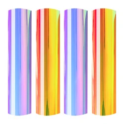 Colorful Transparent Glass Window Film Decorative Tint Discoloration Effect Vinyl For DIY Home Office Building Crafts Decoration