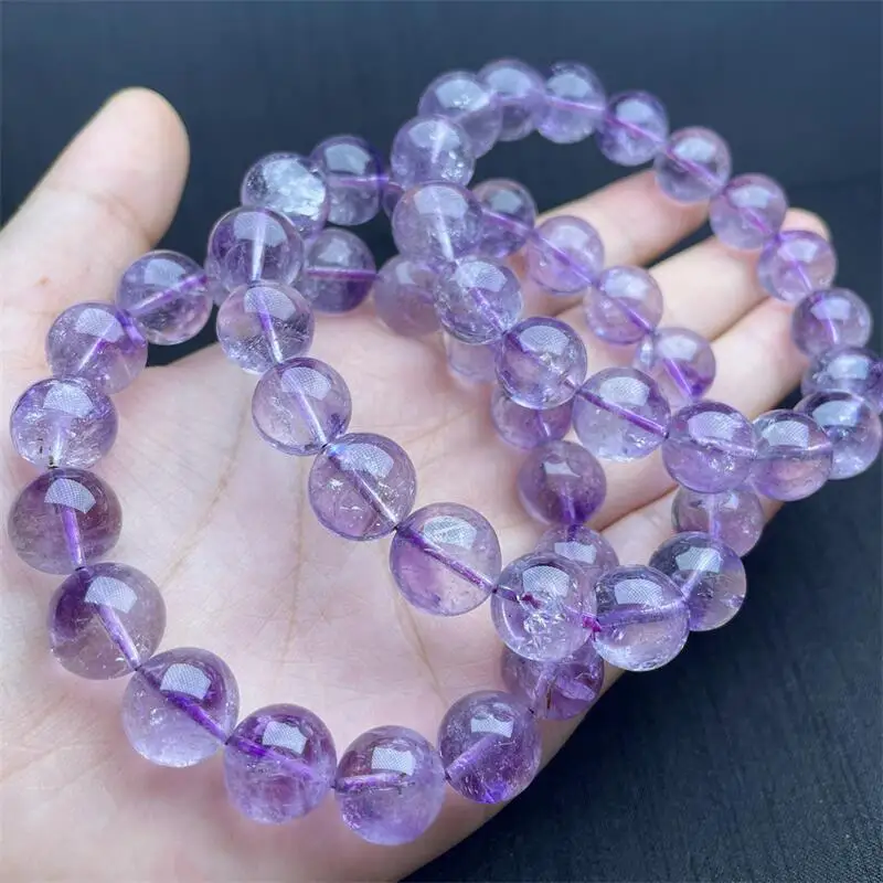 12MM Natural Purple Super Seven Quartz Bracelet Women Men Handmade Stretch Rope Bracelet Luxury Jewelry Energy Healing Gift 1PCS