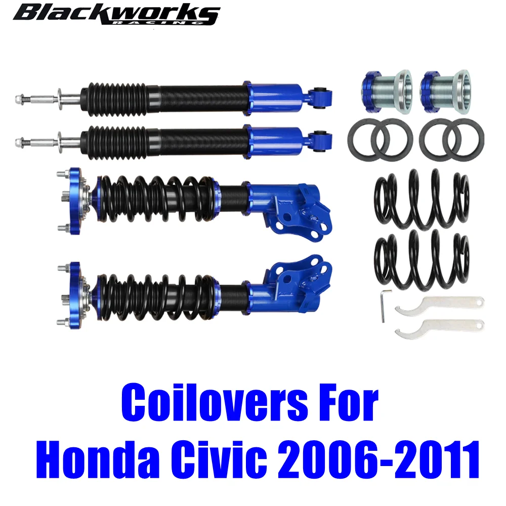 

Комплект опускания амортизатора, койловеры, 1 комплект для Honda Civic 2006-2011, регулируемые по высоте койловеры, стойки подвески