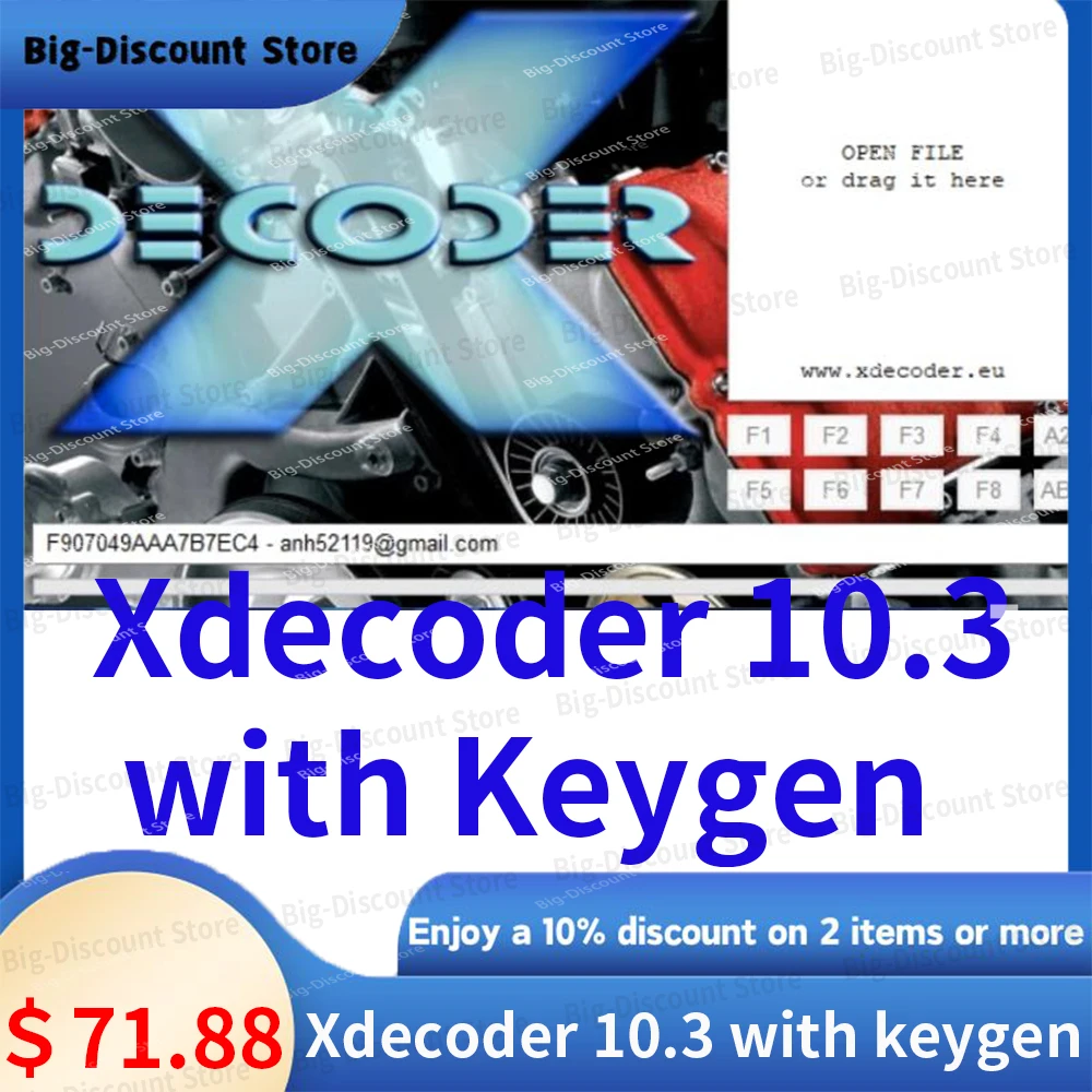 

2024 New XDe-cod-er 10.3 with Keygen D-T-C Remover D-T-C OFF Delete Software Disable Error off D-TC Rem-over for many Laptops