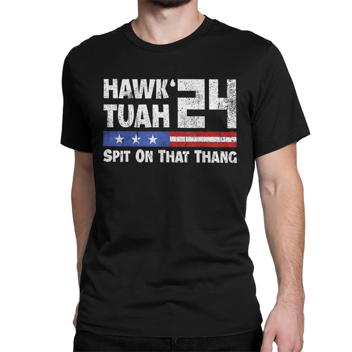 Men Women's Hawk Tuah 24 Spit On That Thang T Shirts Funny Meme Cotton Clothes Funny Crew Neck Tee Shirt Graphic T-Shirt