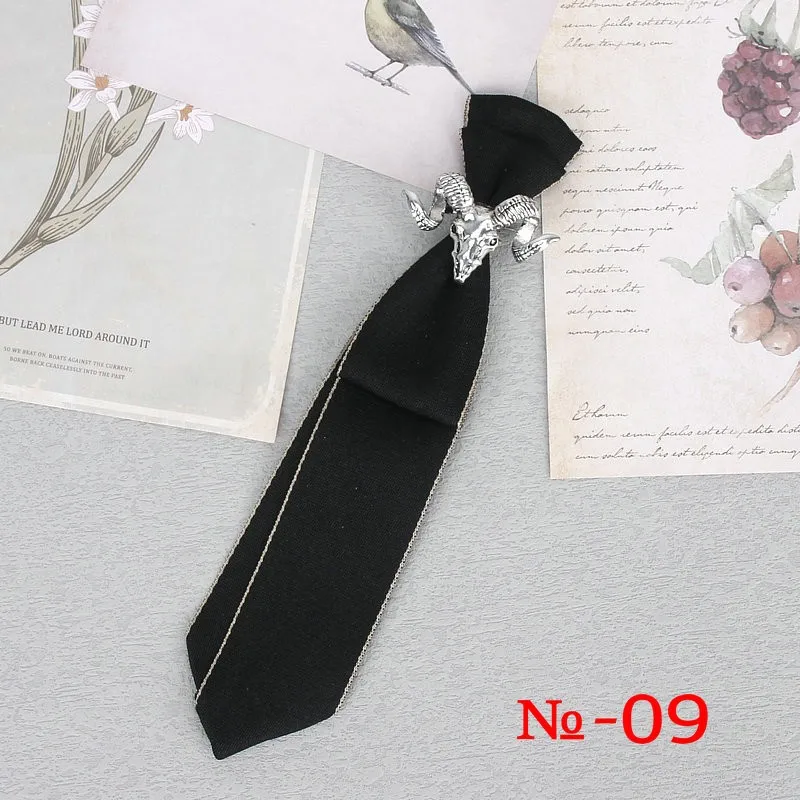 Handgemachte schwarze Band Krawatte Kristall Strass Schmuck Männer Shirts heiße neue Mädchen Jungen Kragen Krawatten Schuluniform Frauen Krawatte – Detail 10