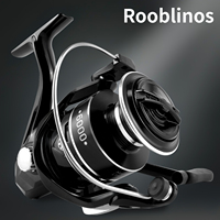 ROOBLINOS Spinning Fishing Reel HY1000-7000 Fishing Reel Max Drag 10KG with Metal Spool Fold Rocker Left/Rght Interchangeable