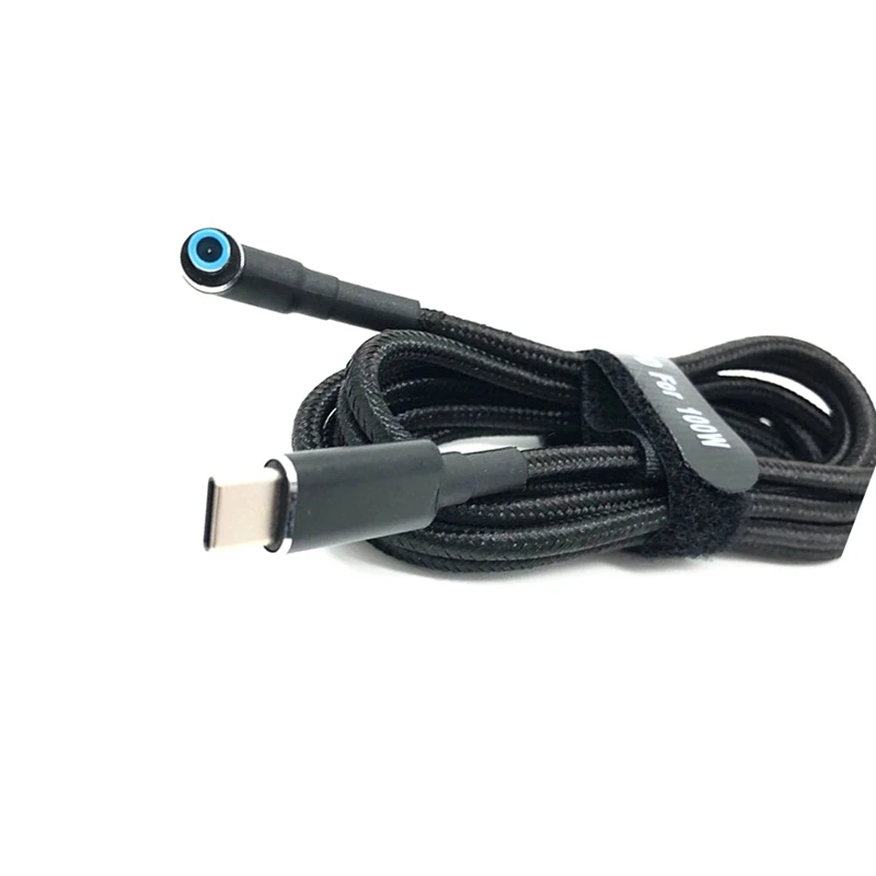 USB C To Laptop Charging Cable Adapter Type C To DC 4.5 X 3.0Mm Converter 100W PD Power Charger Supply Cord For HP