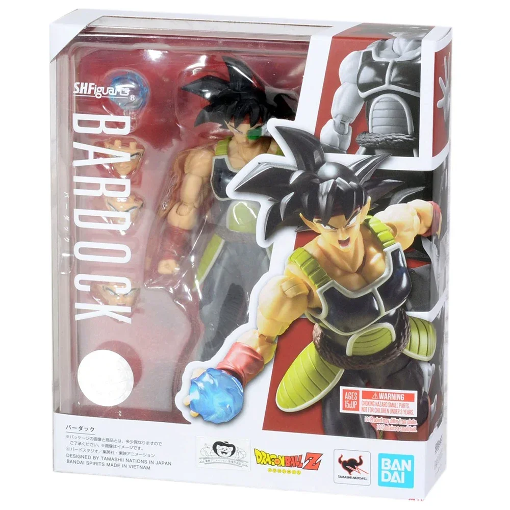 

100% Original Bandai Shf SH Figuarts Dragon Ball Bardock Burdock Action Figures Model Toys Figura Gift Collection In Stock